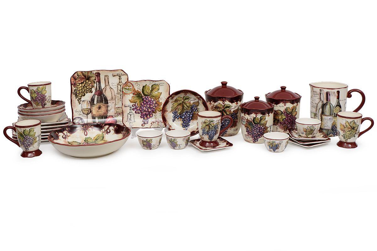Набор суповых тарелок Certified International Секреты виноделов 4 шт. (23739-set) - фото 10