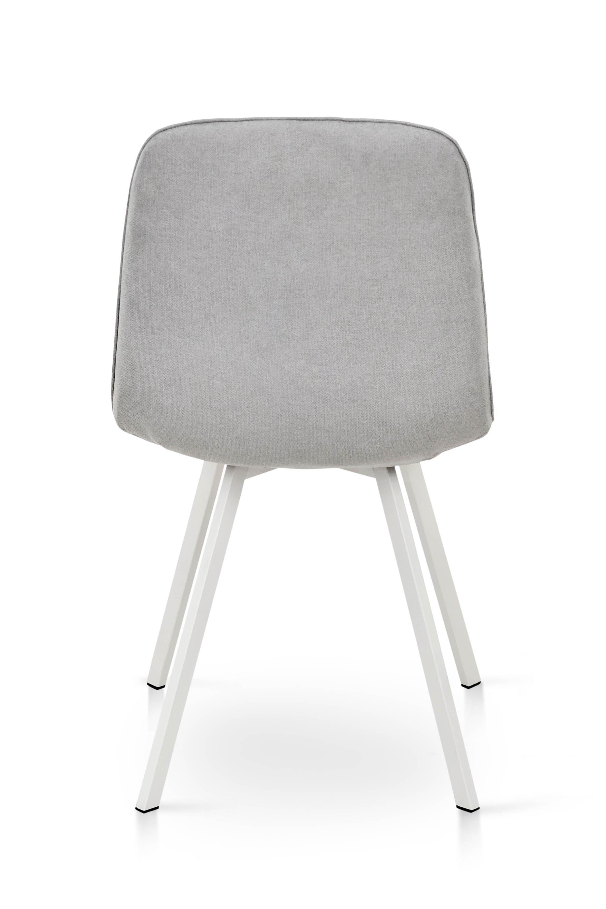 Стілець для кухні та вітальні Фіджи Софт 470х840х580 мм Білий/Світло-сірий (GAА0056045) - фото 4 Стілець для кухні та вітальні Фіджи Софт 470х840х580 мм Білий/Світло-сірий (GAА0056045) - фото 4