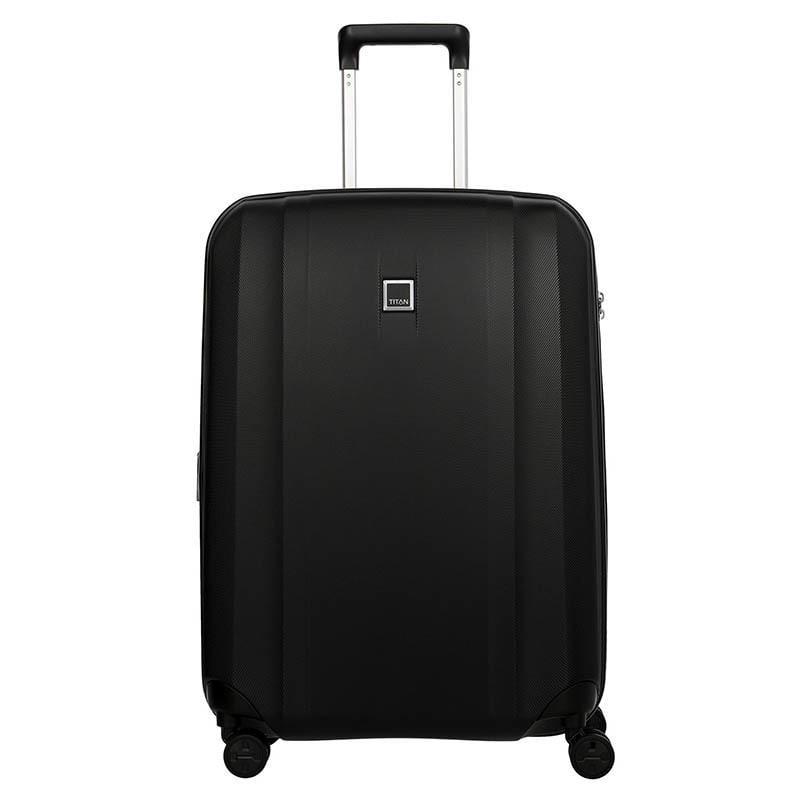 Чемодан на 4 колесах Titan Xenon M 76/87 л Black (Ti849405-01)