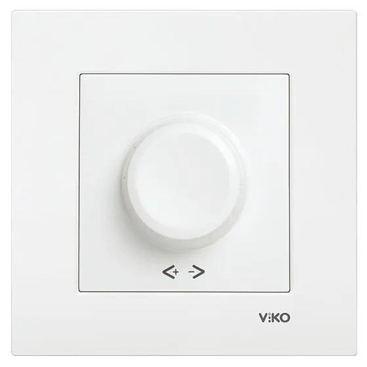 Светорегулятор поворотный 600W VIKO Karre 90960020 Белый (SW-105693)