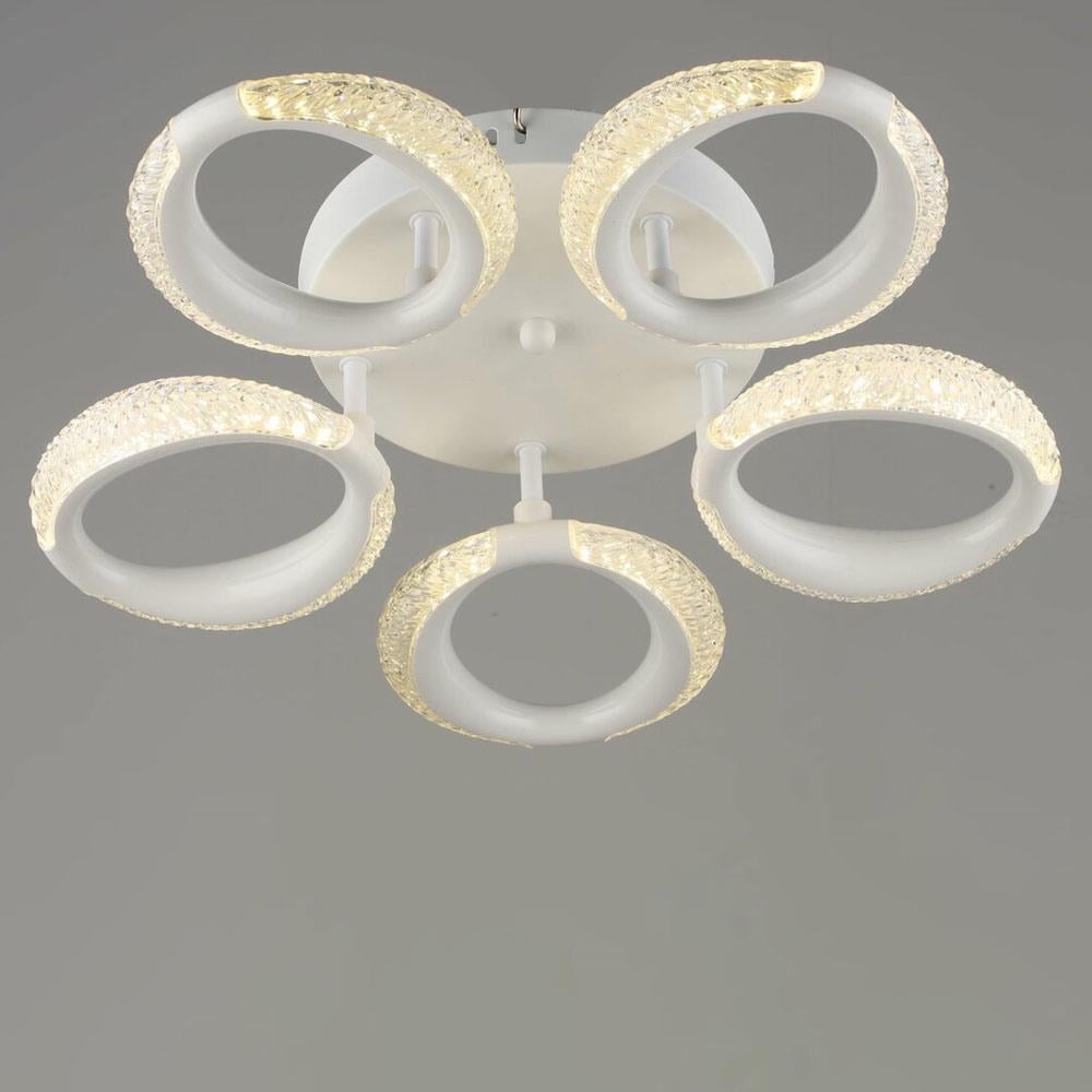 Люстра потолочная светодиодная Lighthouse SRS-19997/5 WT 30W Белый Люстра потолочная светодиодная Lighthouse SRS-19997/5 WT 30W Белый