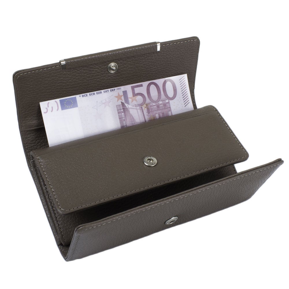 Кошелек женский кожаный DESISAN 8450 Серый - фото 6