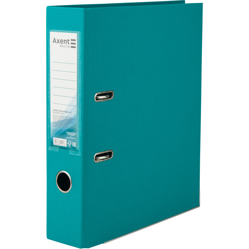 Папка-регистратор двусторонняя PP D1712-16C 75 см собранная Бирюзовый (4250266242478)