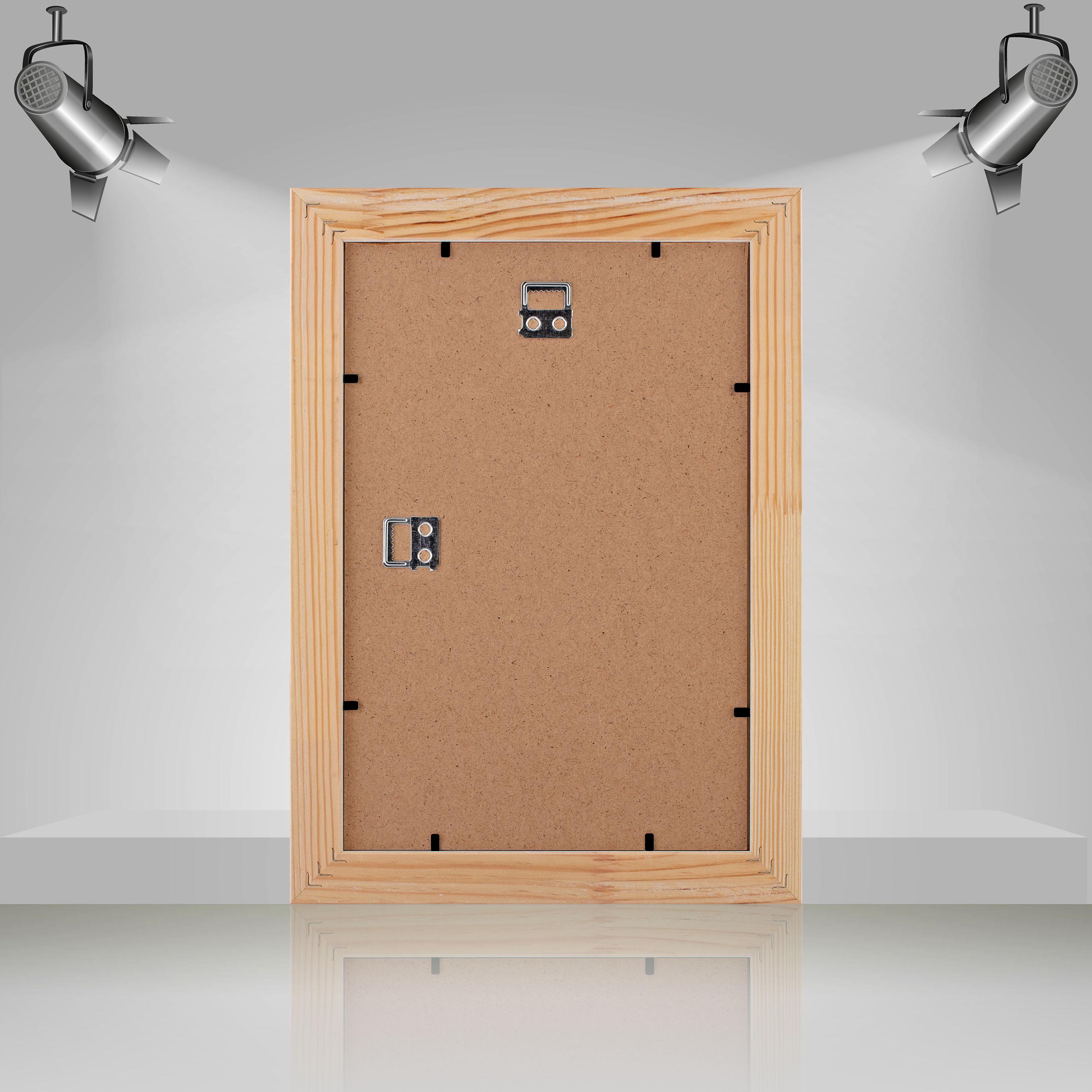 Фоторамка деревянная EmojiFrame 20х30 см AH3322-02 пластиковое стекло 0,8 мм Фиолетовый - фото 4