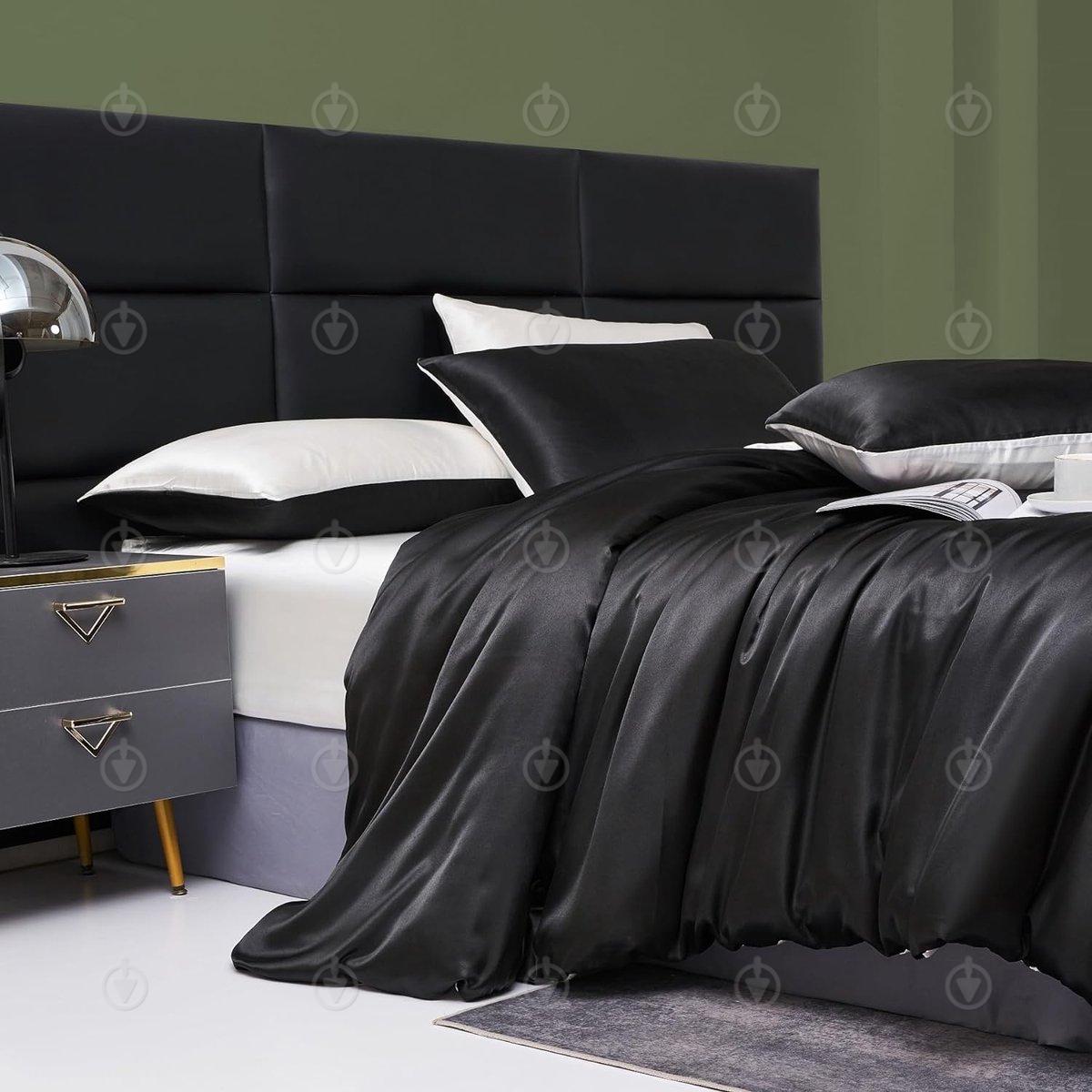 Комплект постільної білизни Moka Textile євро 4 двокольорові наволочки 50х70 см/70х70 см Чорно-білий (1876558767) - фото 1 Комплект постільної білизни Moka Textile євро 4 двокольорові наволочки 50х70 см/70х70 см Чорно-білий (1876558767) - фото 1