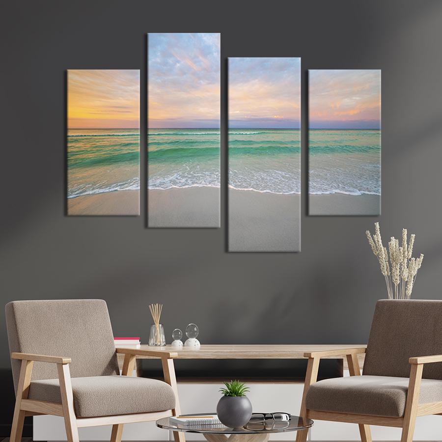 Картина модульная из 4 частей Красивый лазурный берег M 89x56 см (454-42)
