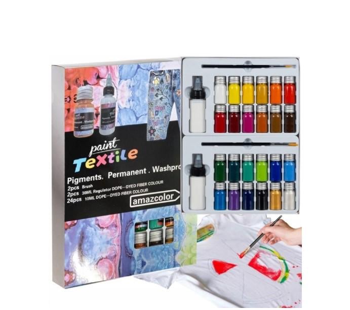 Набір фарб Maaleo для тканини 24 шт. 300 мл - фото 2