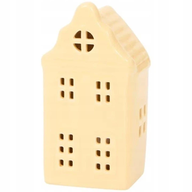 Светильник декоративный керамический Домик Home Accents 15 см Желтый