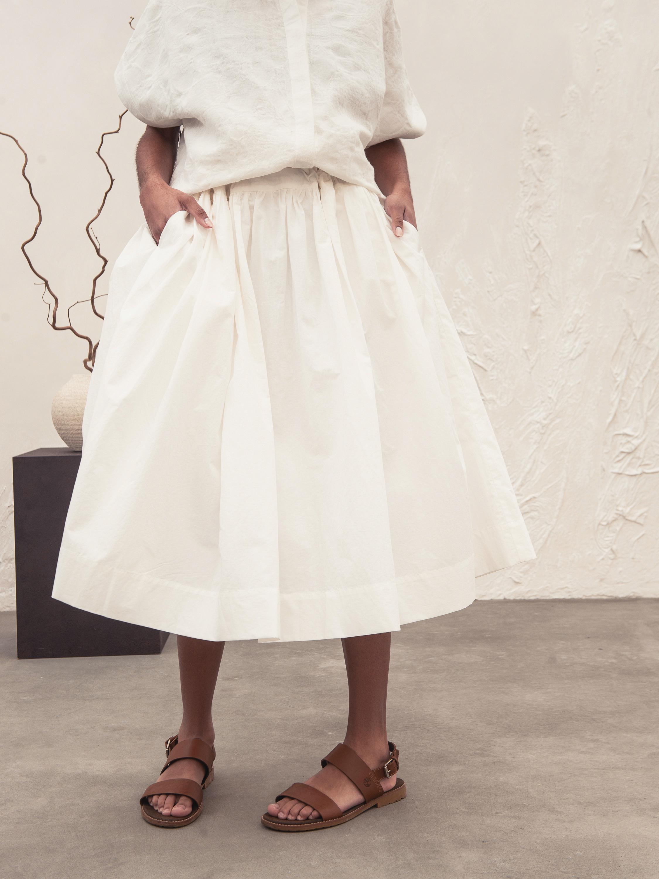 Платье-трансформер из хлопка и льна оверсайз Stephanie (HK1323005) - фото 9