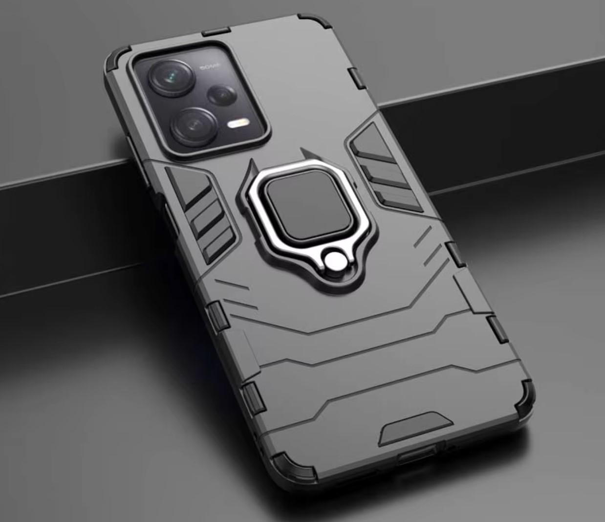 Чехол бампер Primolux Ring Armor для Xiaomi Redmi Note 12 5G - Black - фото 6