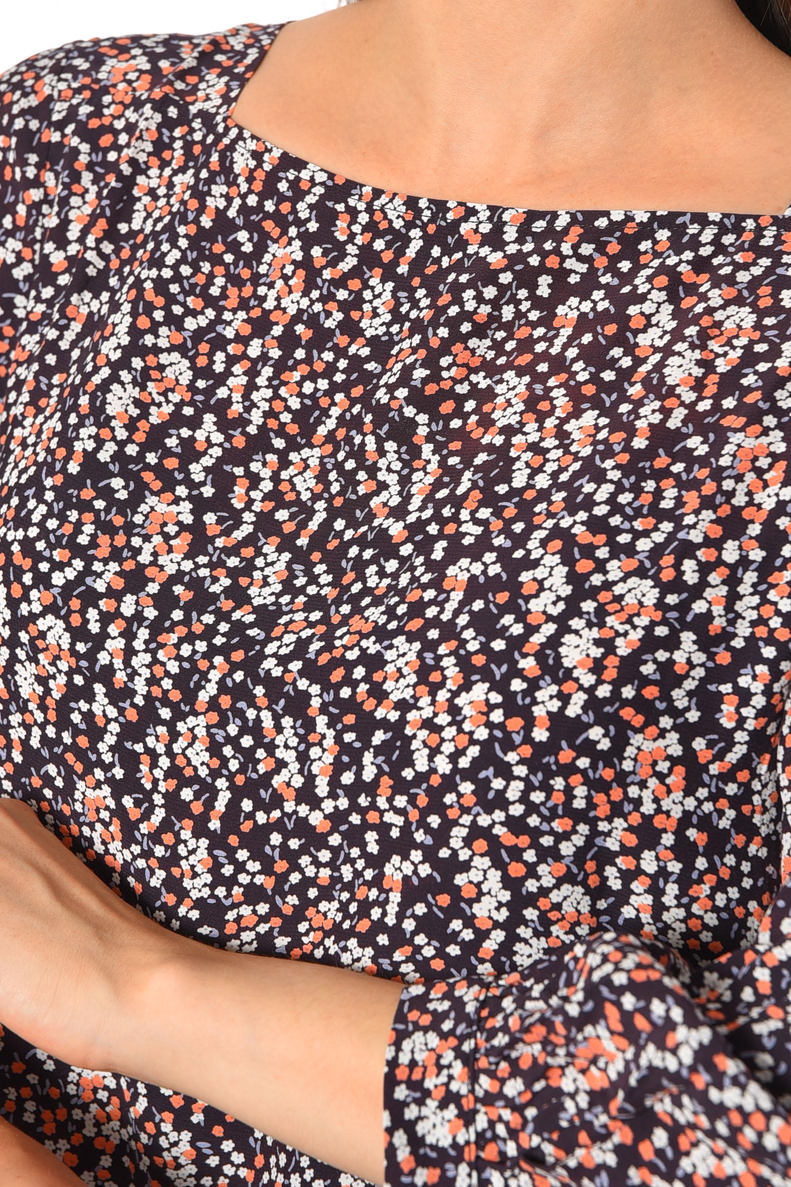 Блуза женская полубатальная р. 52 Черный (189031) - фото 4 Блуза женская полубатальная р. 52 Черный (189031) - фото 4