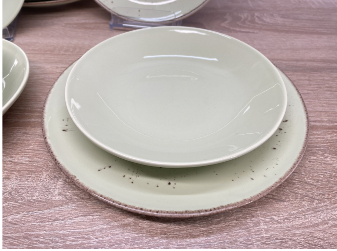 Столовый сервиз OMS TULU фарфор 6 персон 24 шт. Fistik (KL24-Fistik 2) - фото 2 Столовый сервиз OMS TULU фарфор 6 персон 24 шт. Fistik (KL24-Fistik 2) - фото 2