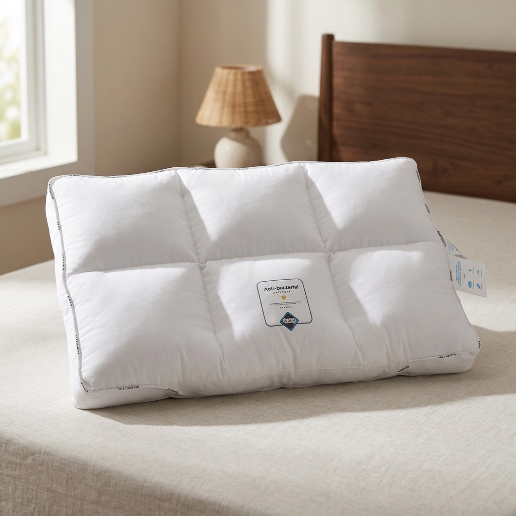 Подушка хлопчатобумажная мягкая прямоугольная Soft Comfort из хлопковой ткани и полиэстерового волокна 50х70 см Белый (026-5-40)