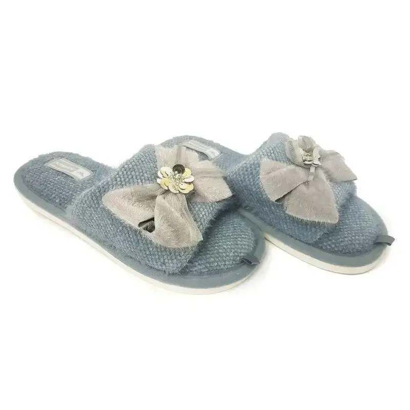 Капці домашні Jomix жіночі бант 22,5-23 см р. 36/37 Світло-синій  (1296-36371)