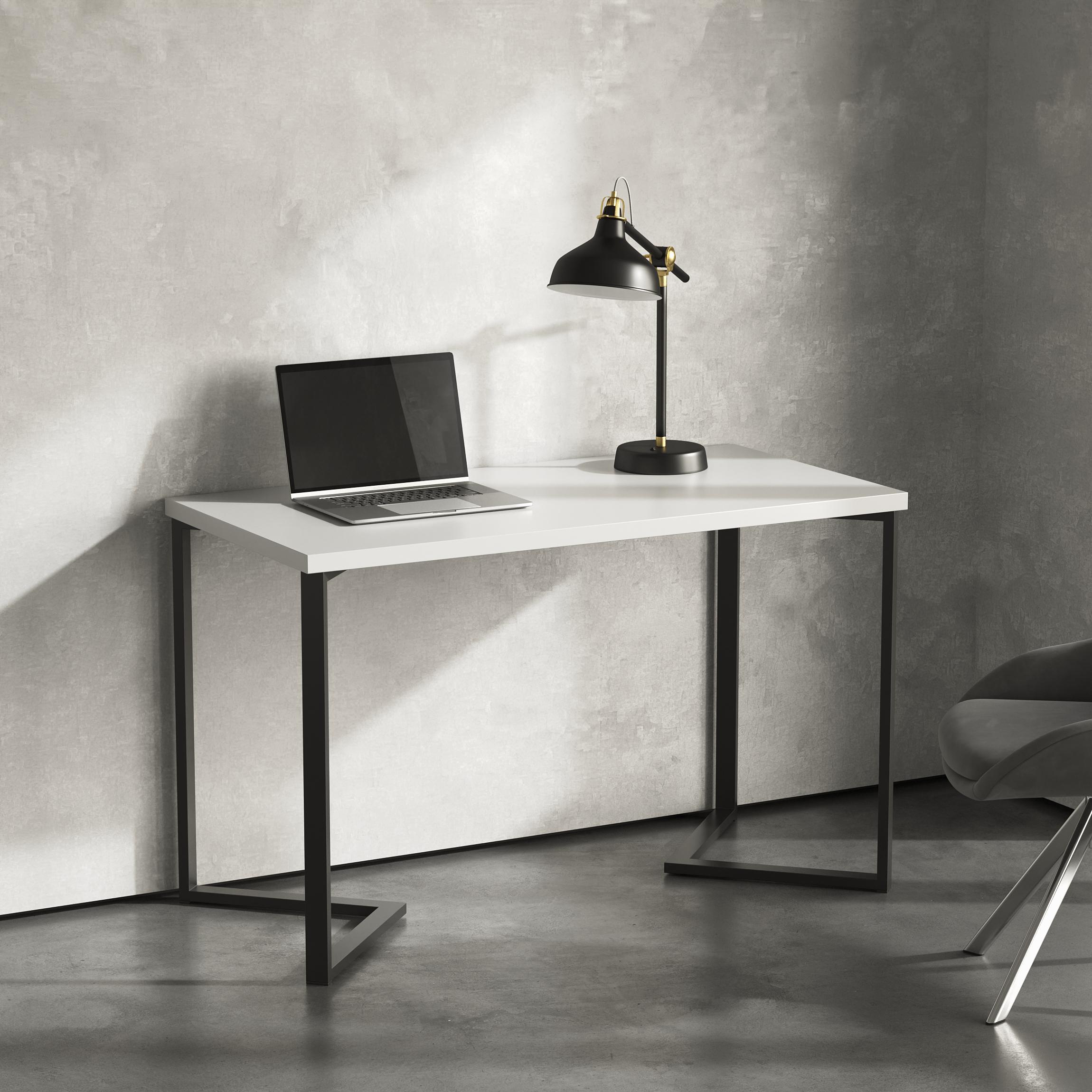 Стол письменный лофт Серия 9 1400х700х32 мм Белый (24087066)