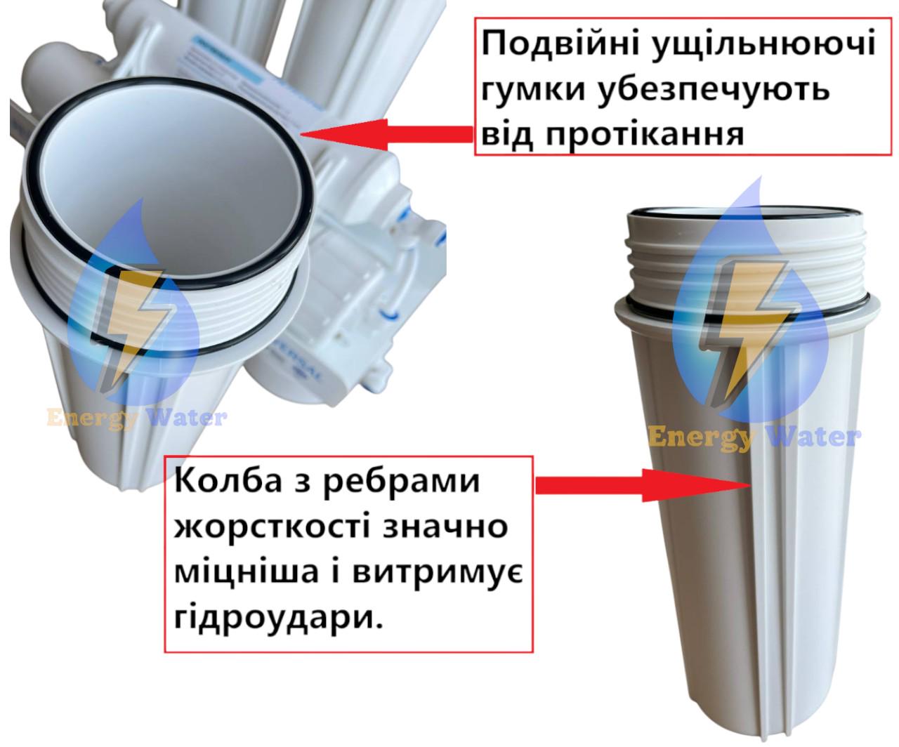 Фільтр для води зворотний осмос 6 ступінчастий Filtrons Universal з помпою та мінералізатором - фото 3 Фільтр для води зворотний осмос 6 ступінчастий Filtrons Universal з помпою та мінералізатором - фото 3