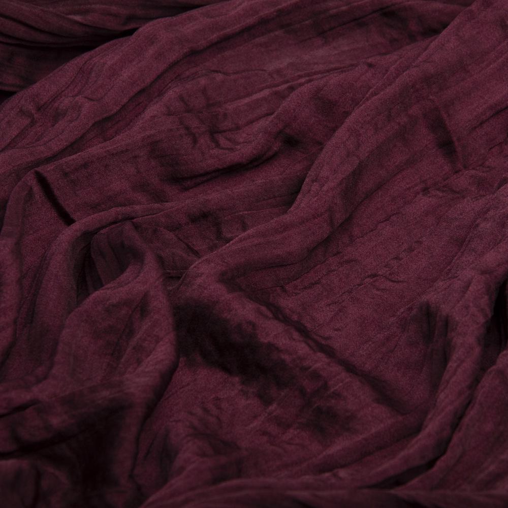 Ткань плательная шелк креш Джура 108 гр/м2 бордо