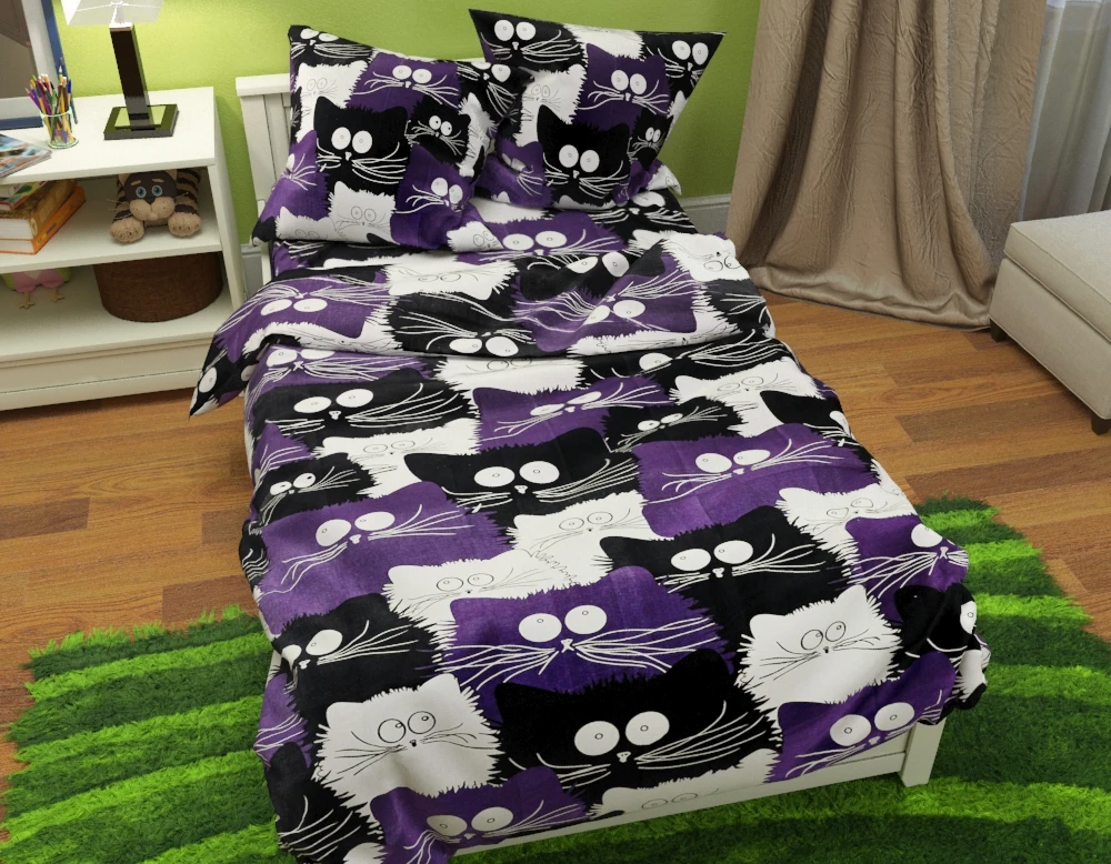 Комплект постельного белья детский ТМ Черешенька из бязи Gold 150х220 cм (40100)