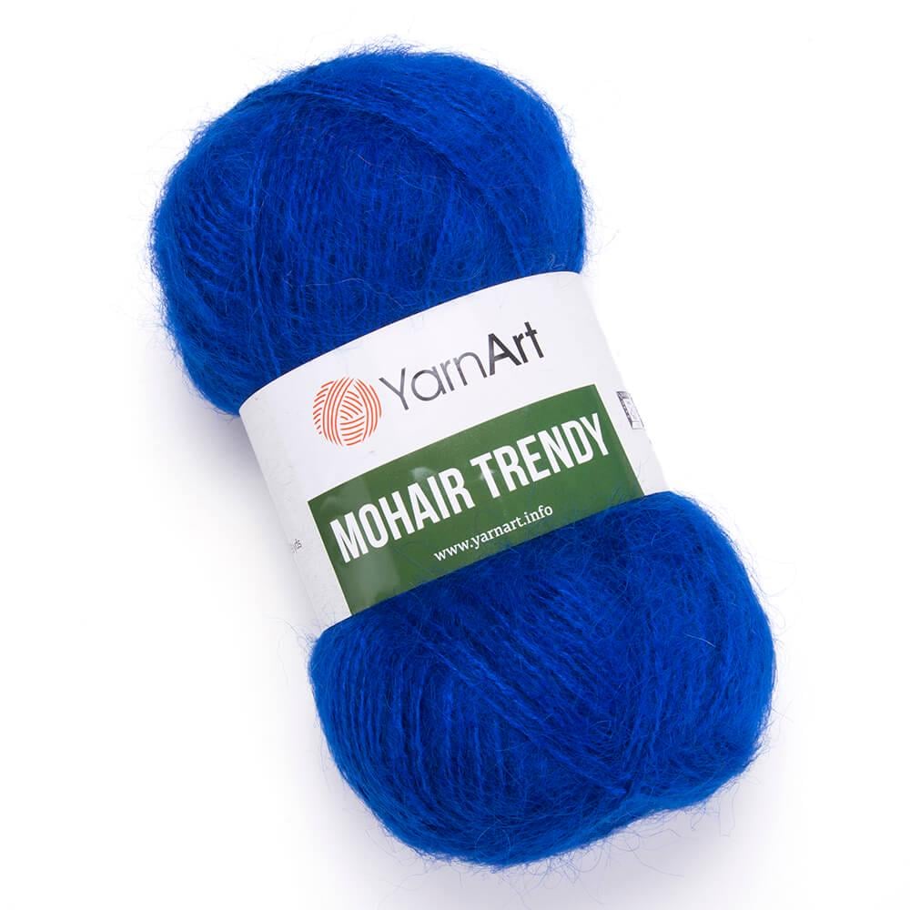 Пряжа YarnArt Mohair Trendy 128 Синій електрик (6214)