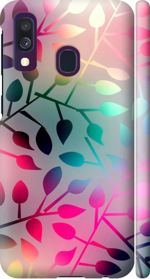 Чехол на Samsung Galaxy A40 2019 A405F Листья (2235m-1672-42517)