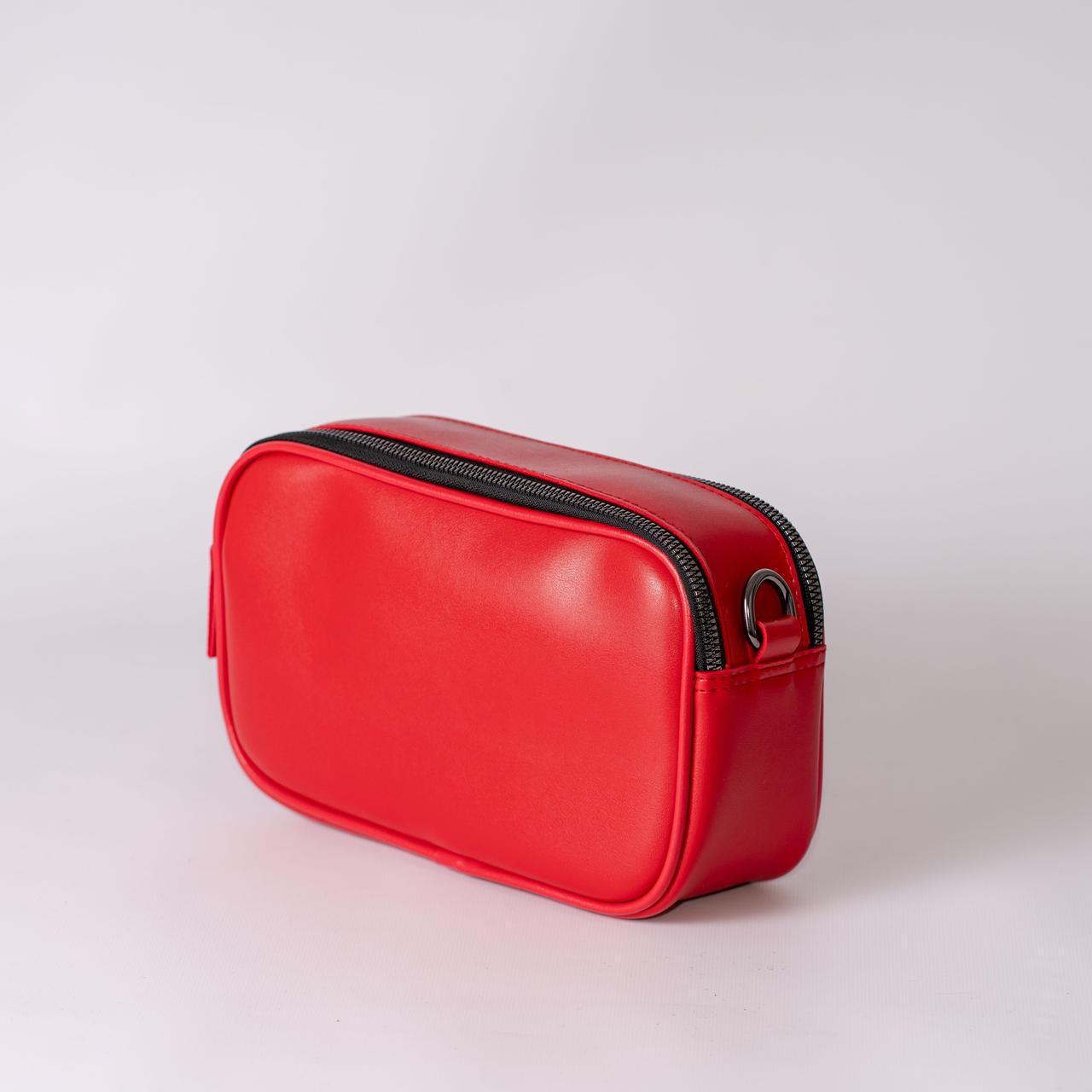 Сумка женская кросс-боди XENIA № 43-24 из эко-кожи Красный - фото 2