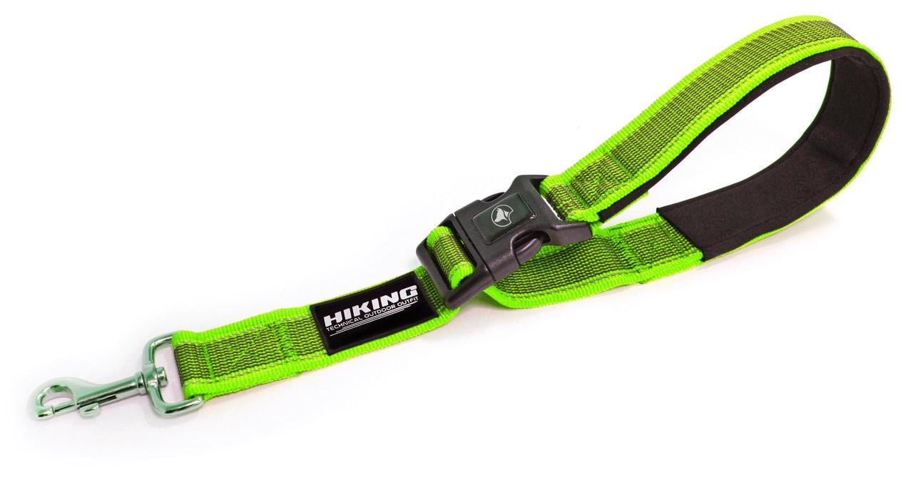 Поводок для собак Croci Hiking Antishock 38-50х4 см нейлоновый короткий регулируемый Зеленый (1254840868)