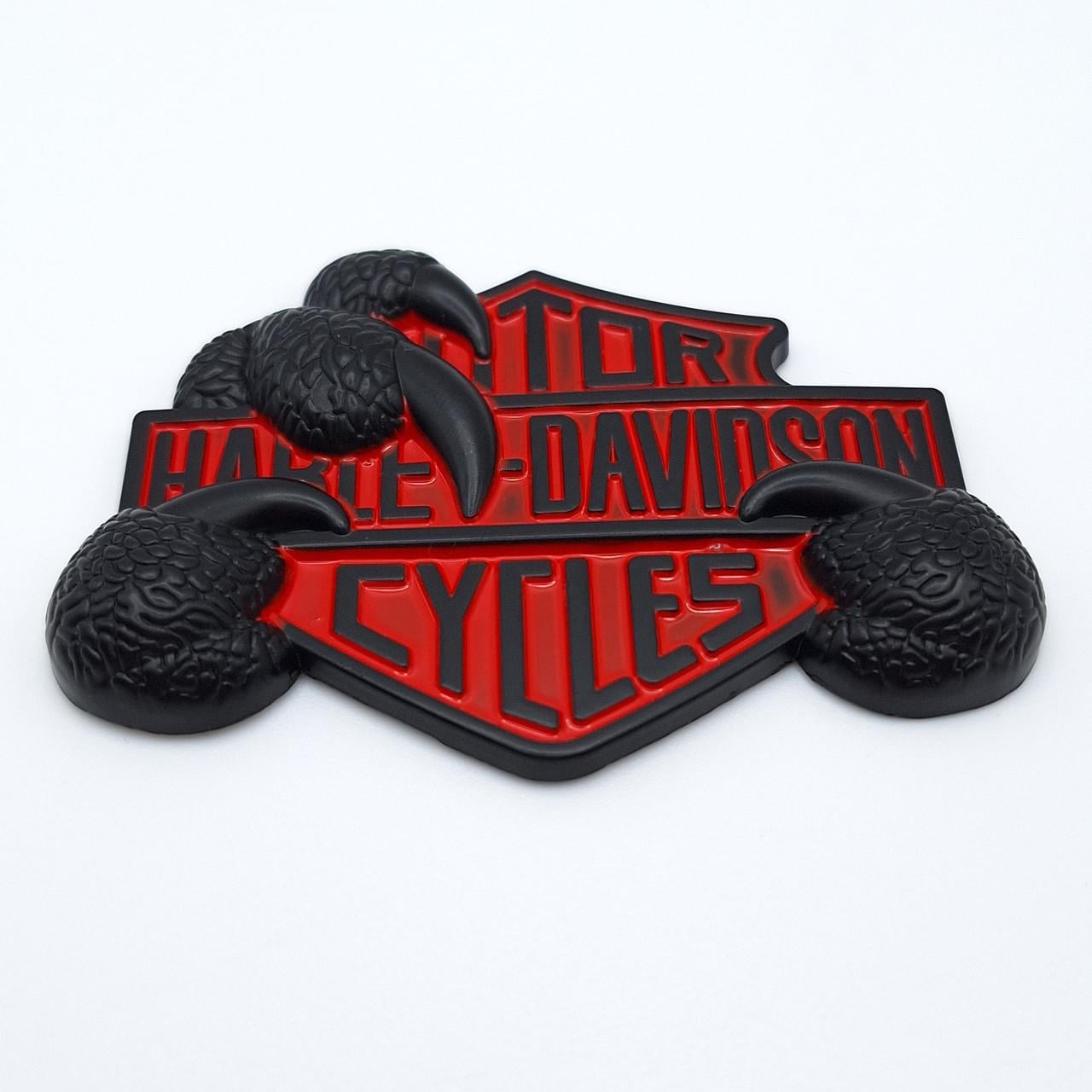 Эмблема Harley Davidson металл Черный/Красный матовый (2173551457)