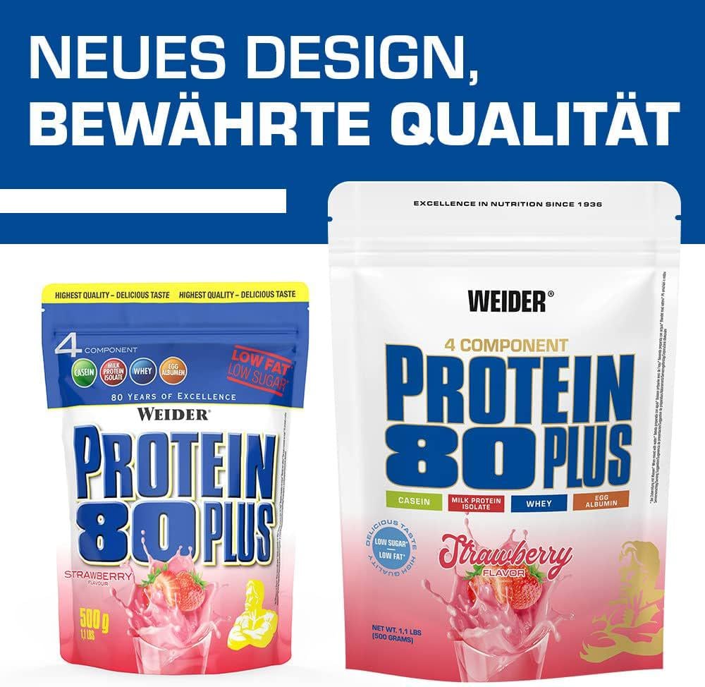 Протеїн Weider Protein 80 Plus Raspberry 500 г - фото 2 Протеїн Weider Protein 80 Plus Raspberry 500 г - фото 2