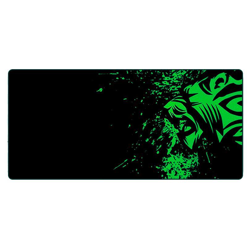 Коврик геймерский тканевый Green Tiger с прошитыми краями 2 мм Черный (YUT_V4570)