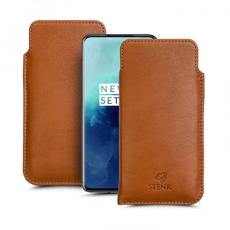 Футляр Stenk Elegance для OnePlus 7T Pro Коричневий (66045)