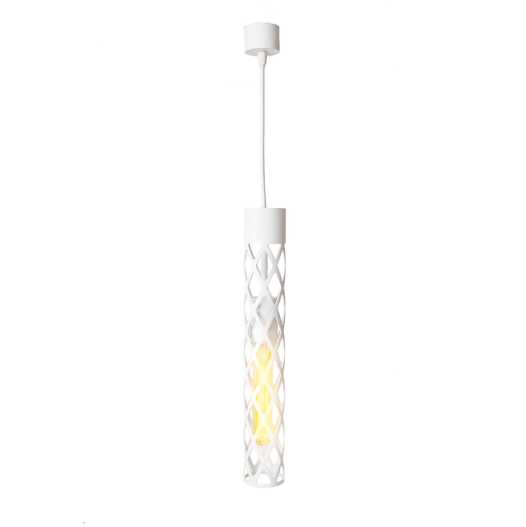Светильник подвесной MSK ELECTRIC Flow NL 6041 WH в стиле под лампу Е27 Белый (87305)