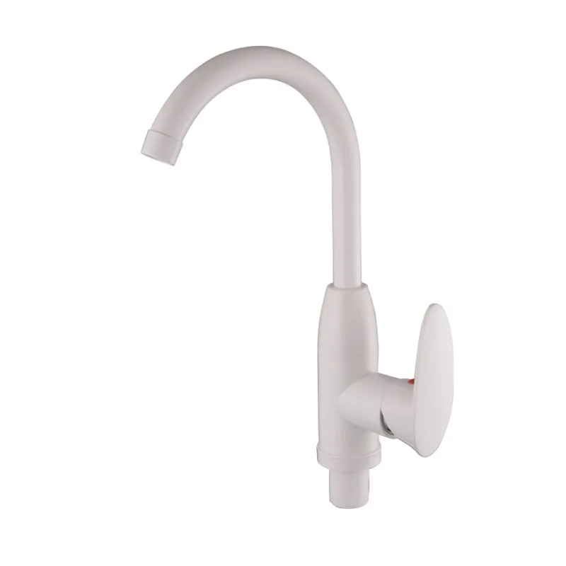 Смеситель для кухни PLAMIX Cezar-011-B SET White (PM0667)