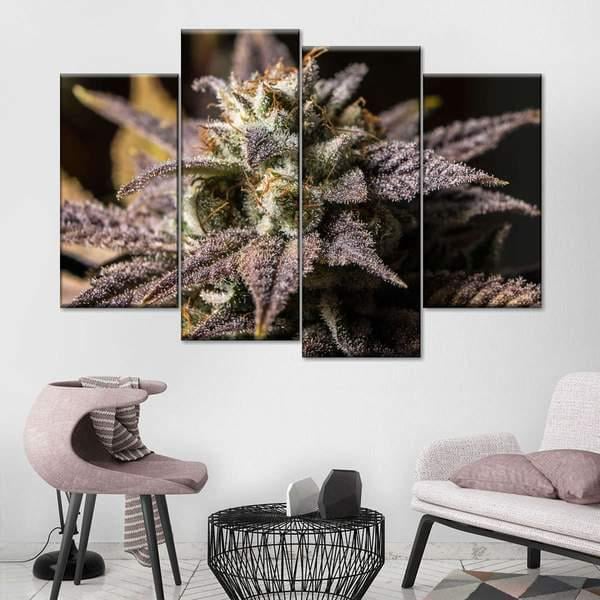 Модульная картина KIL Art Цветок из четырех частей 129x90 см (M4_L_65)