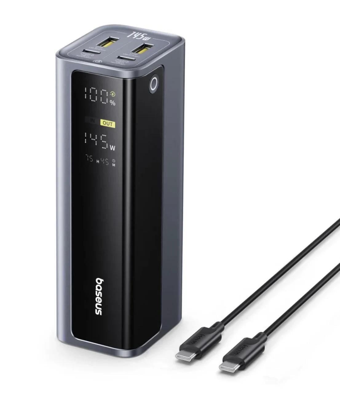 Повербанк 145W Baseus 20800mAh EnerGeek GP12 з кабелем Power Bank