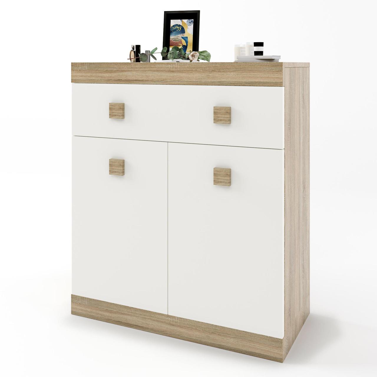 Спальня детская Эверест Соната Комплект 2 модульная 5 элементов Дуб сонома/Белый (DTM-2582) - фото 5 Спальня детская Эверест Соната Комплект 2 модульная 5 элементов Дуб сонома/Белый (DTM-2582) - фото 5