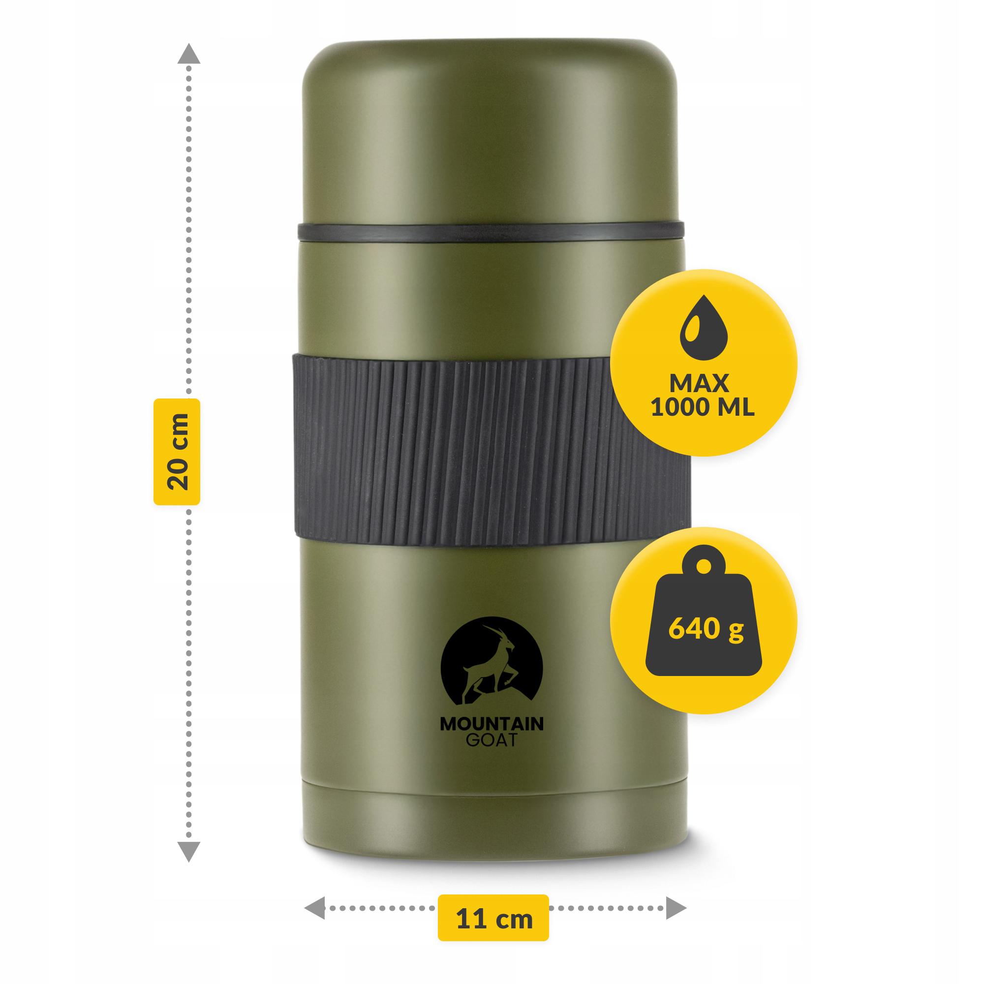 Термос для еды Mountain Goat 1 л Navy Green (P-5907739315786) - фото 3 Термос для еды Mountain Goat 1 л Navy Green (P-5907739315786) - фото 3