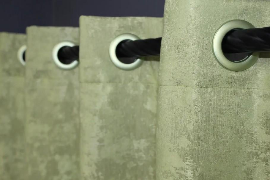 Комплект штор на люверсах Sultan YL жакард 1,5х2,5 м 2 шт. Світло-оливковий (1367ш 37-0055) - фото 6 Комплект штор на люверсах Sultan YL жакард 1,5х2,5 м 2 шт. Світло-оливковий (1367ш 37-0055) - фото 6