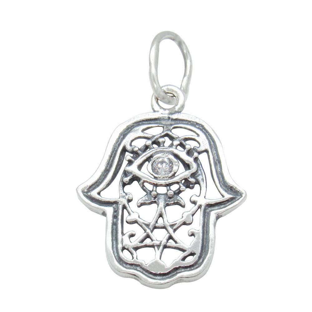 Срібний підвіс з фіанітом Хамса (1133871439) Срібний підвіс з фіанітом Хамса (1133871439)