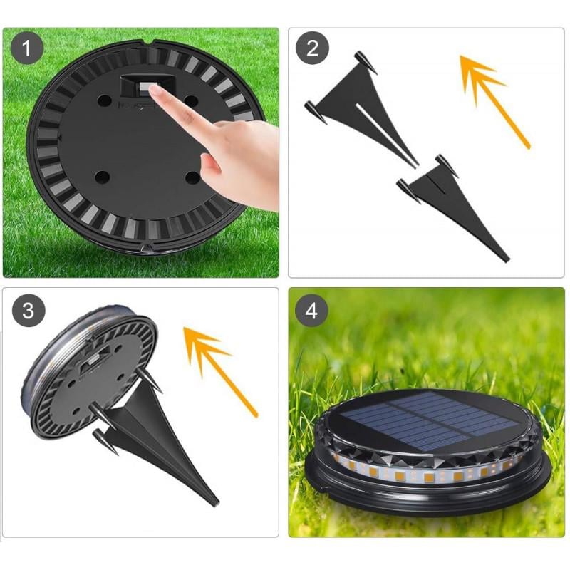 Світильник на сонячній батареї Lem Berger 17 LED 1200 мАг із сутінковим датчиком жовте світло (3309923) - фото 8 Світильник на сонячній батареї Lem Berger 17 LED 1200 мАг із сутінковим датчиком жовте світло (3309923) - фото 8