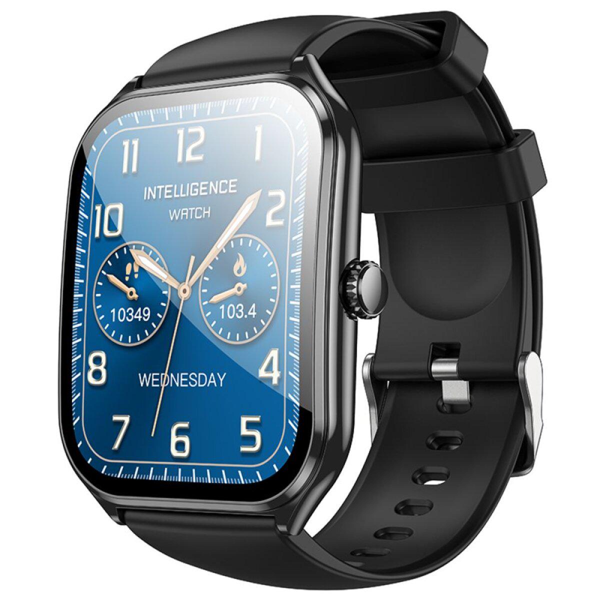 Смарт-часы Hoco Y28 AMOLED Smart sports watch call version Black (6942007648479)