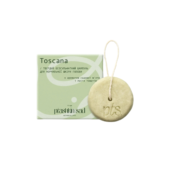 Шампунь твердый безсульфатный PTASHKIN SAD Toscana для нормальной кожи головы 50 г (4820006262310) Шампунь твердый безсульфатный PTASHKIN SAD Toscana для нормальной кожи головы 50 г (4820006262310)