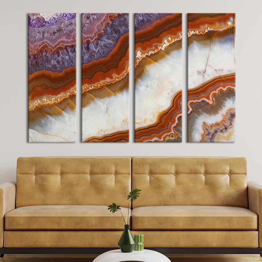 Картина модульная из 4 частей Натуральный мрамор L 149x93 см (13-41)