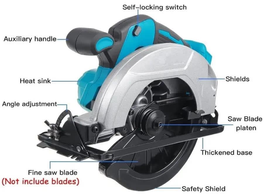 Пила циркулярная 7" чемодан/2 аккумулятора (29784181) - фото 5 Пила циркулярная 7" чемодан/2 аккумулятора (29784181) - фото 5