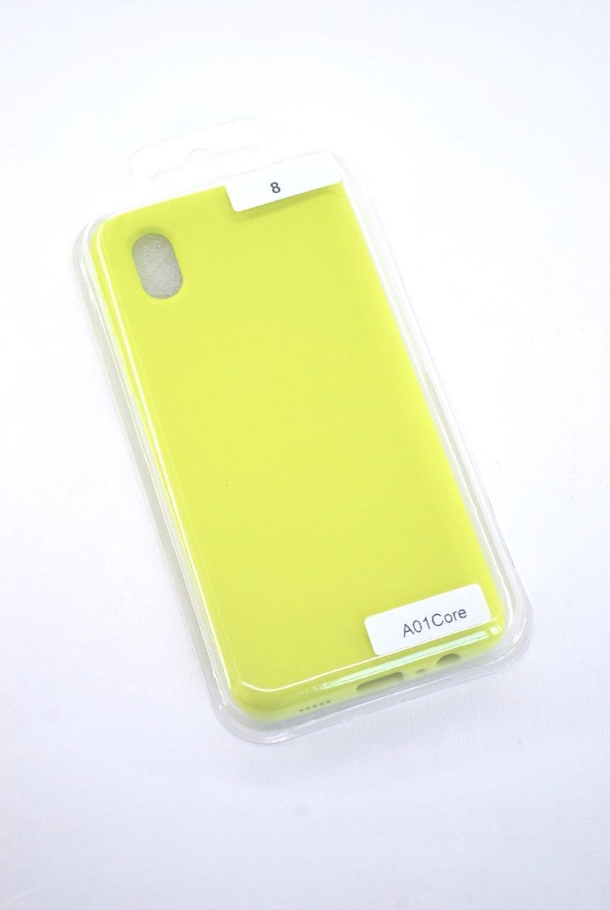 Чехол для телефона Samsung A01 Core/M01 Core Silicone FULL №8 Yellow (4you)