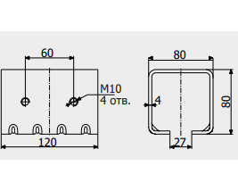 Кронштейн з'єднувальний Roll Grand для підвісних систем/механізмів і підвісних воріт - фото 2 Кронштейн з'єднувальний Roll Grand для підвісних систем/механізмів і підвісних воріт - фото 2