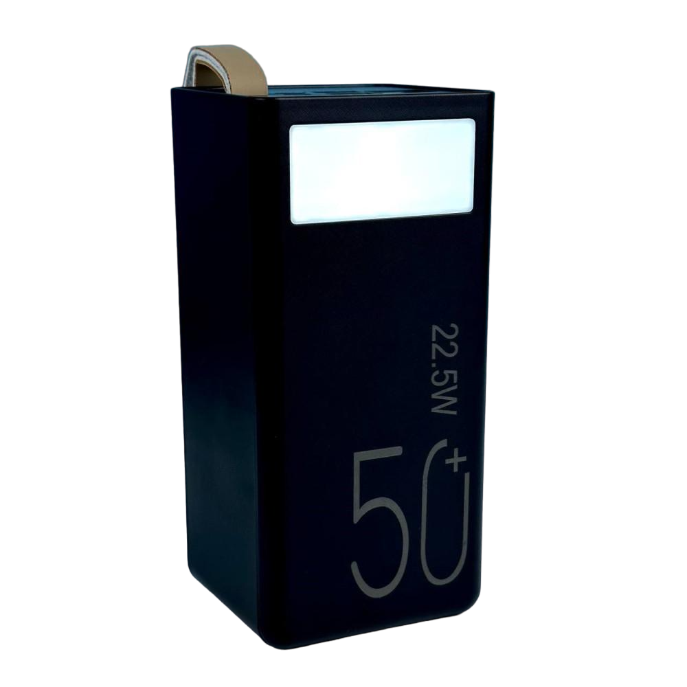 Повербанк Mustang MS-355 50000 mAh PD 22,5W быстрая зарядка + фонарь (60324)