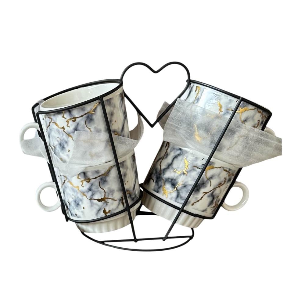 Чашки на подставке Shine 5 пр. 250 мл (R93940)