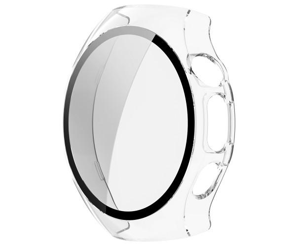 Чехол с защитным стеклом Protective Cover with Glass для Huawei Watch 5 42 мм Прозрачный