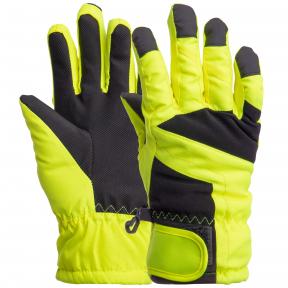 Перчатки горнолыжные теплые детские SP-Sport C-1021 M-L Салатовый с черным (NA000368)