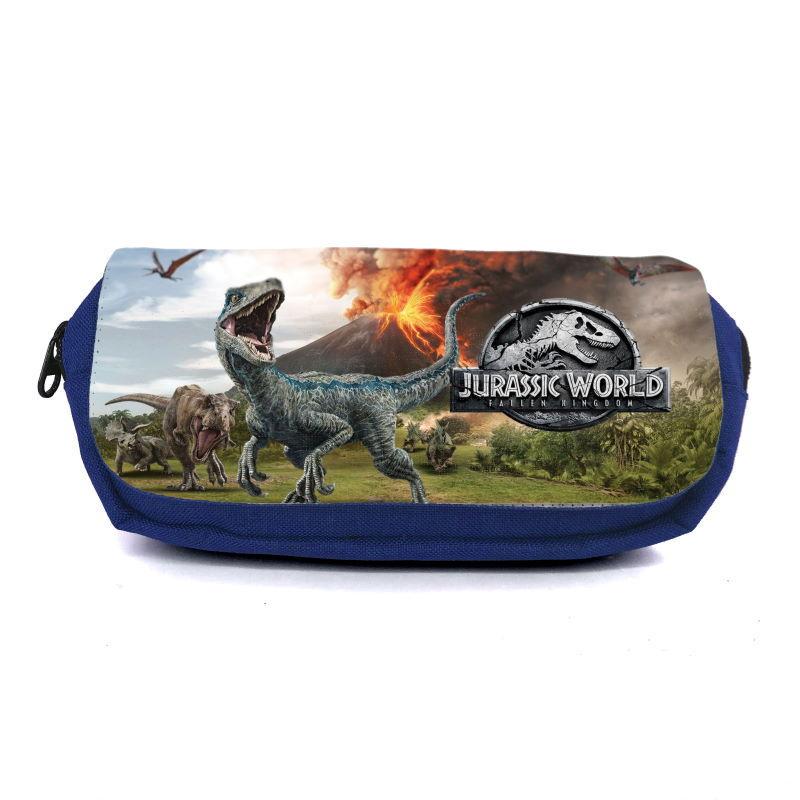Пенал школьный Парк Юрского Периода 0013 Jurasic Park JRP-0013 Синий (1480995344)